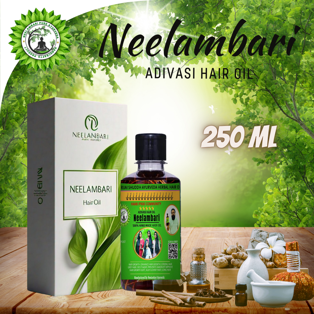 🔻250 ml Adivasi Neelambari Herbal  hair oil