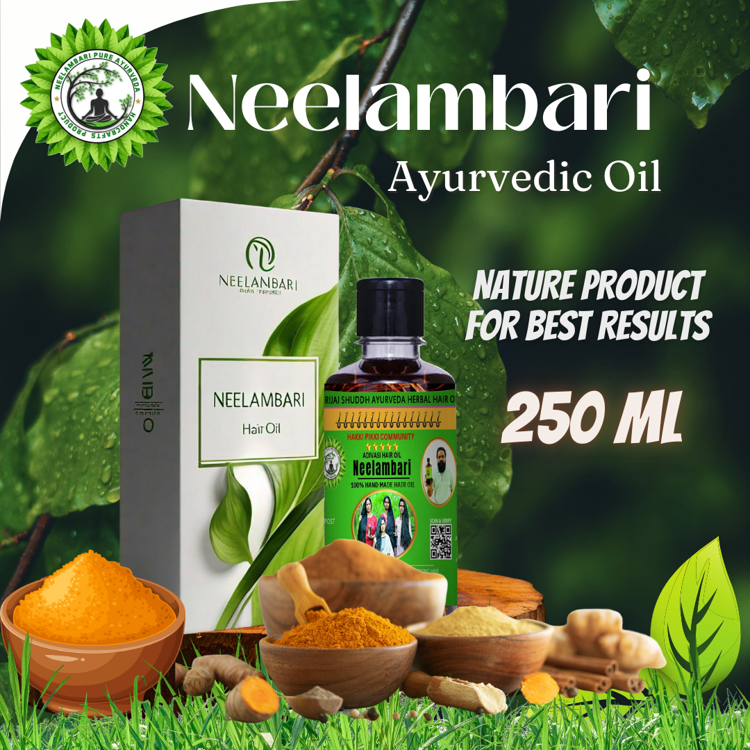 🔻250 ml Adivasi Neelambari Herbal  hair oil