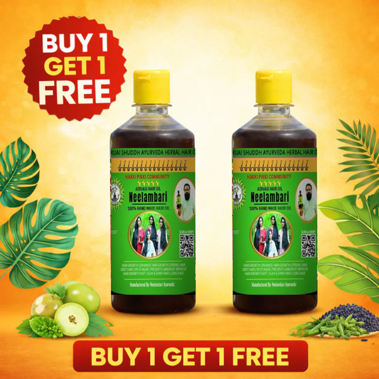 Adivasi Neelambari Herbal Hair Oil - (Buy 1 Get 1 FREE)